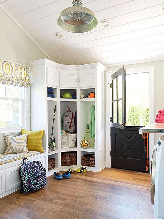 Mudroom Ideas in garage