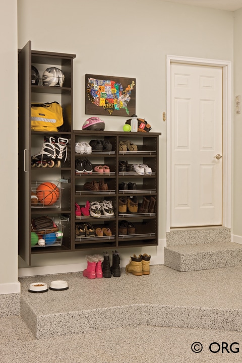 Shoe Shelf Ideas for Garage