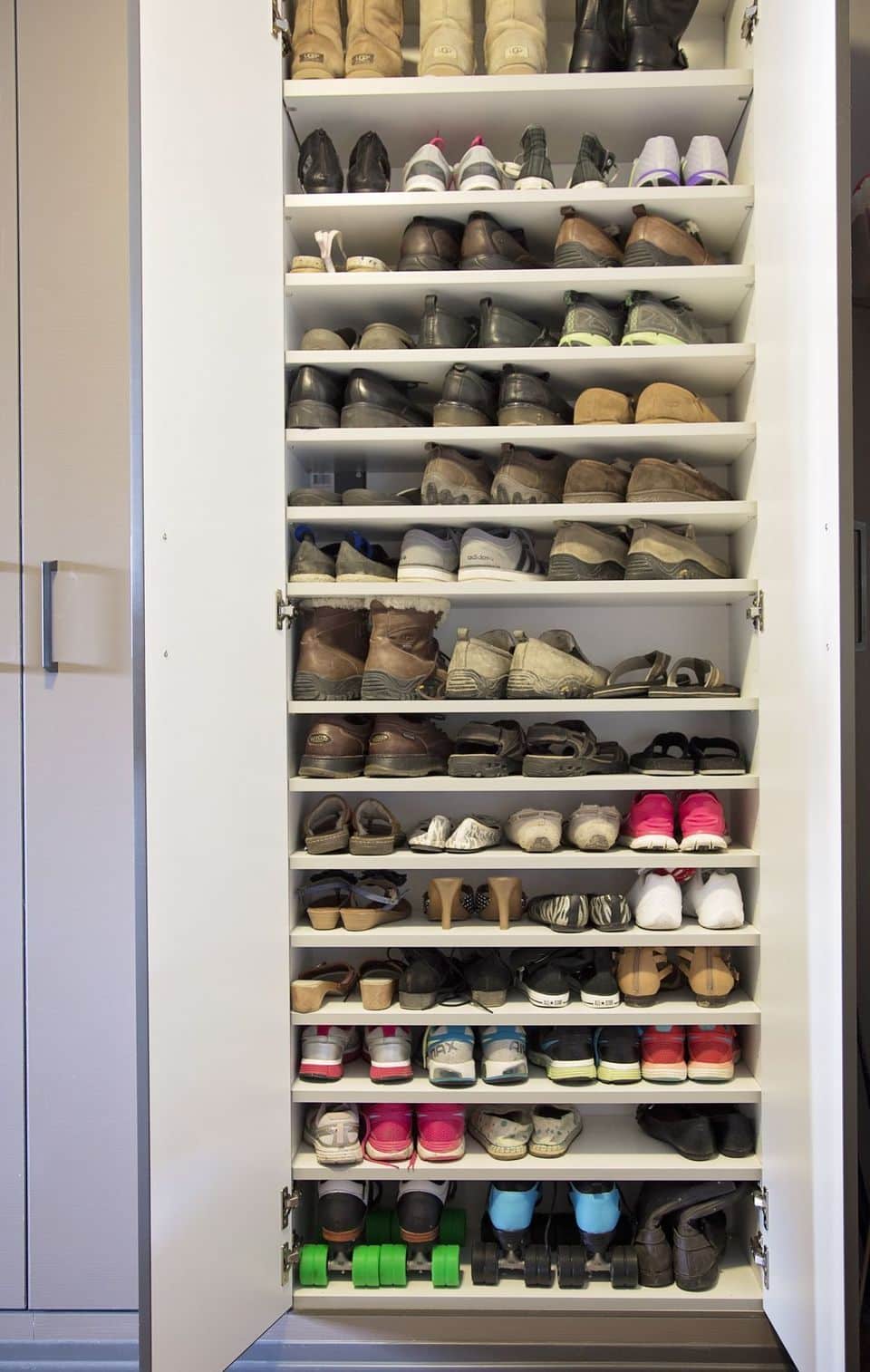 Shoe Shelf Ideas for Garage