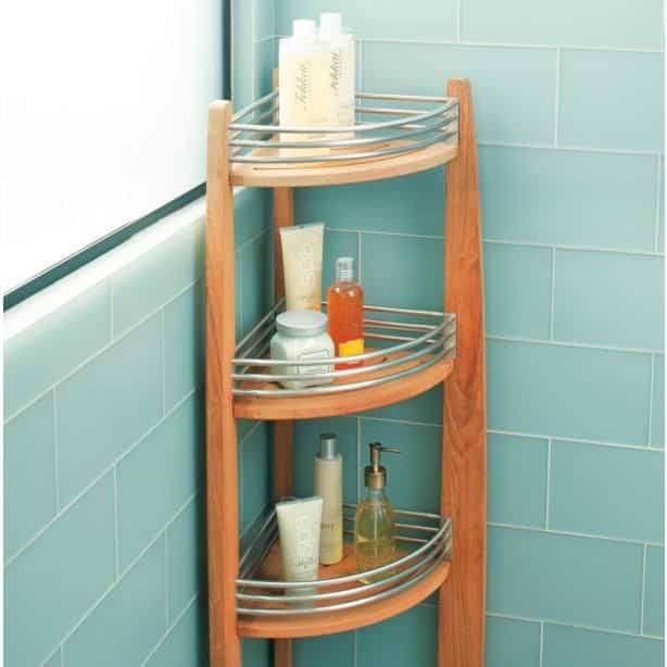 corner shelf ideas for bathroom