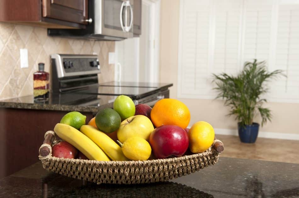 kitchen counter decor