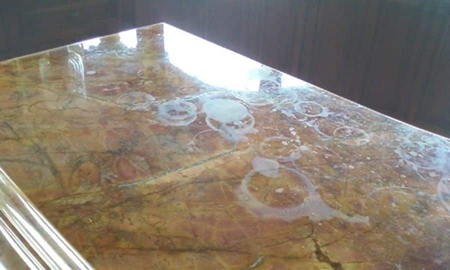 cleaning granite countertops hard water stains