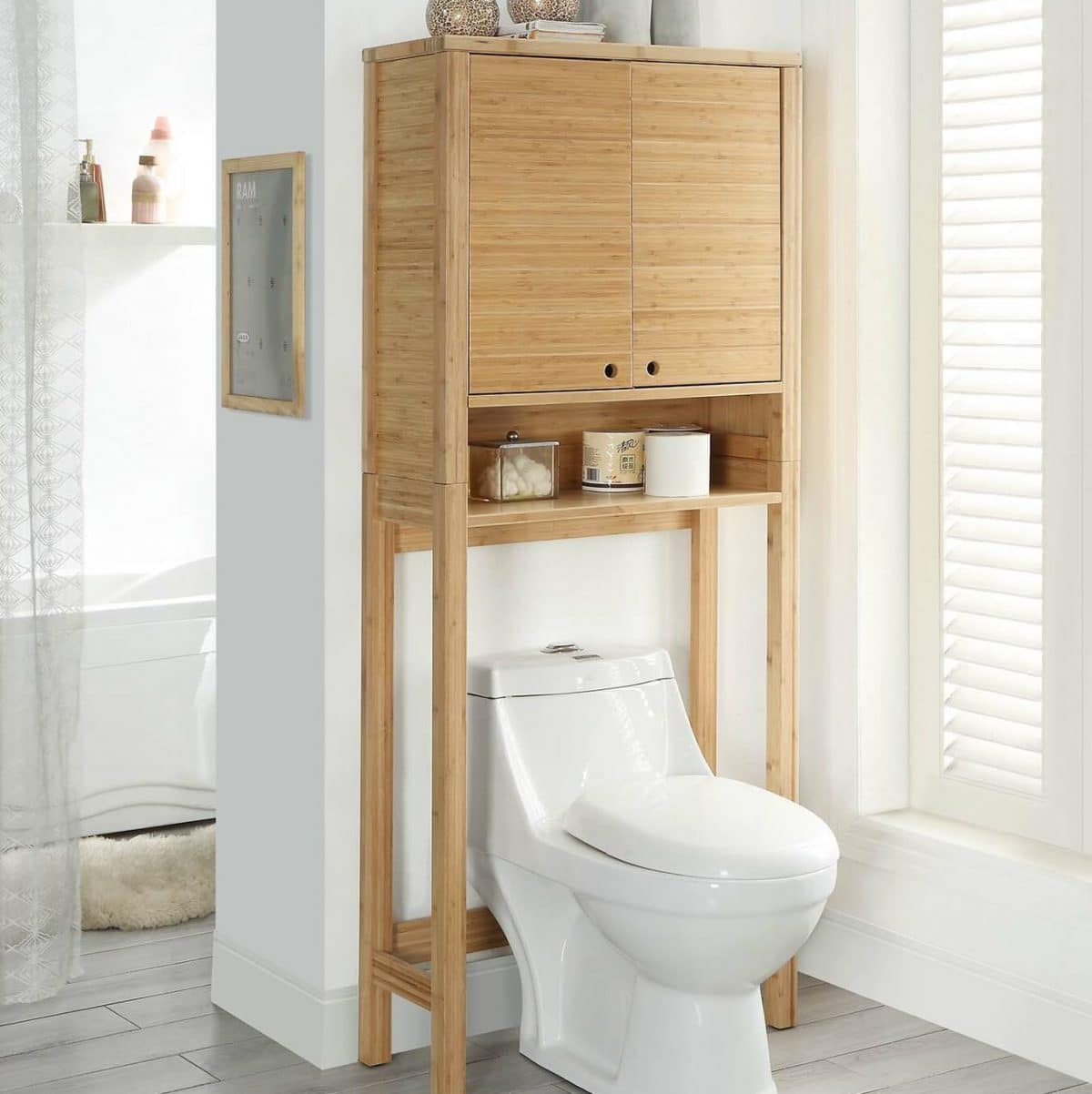 over toilet storage cabinet