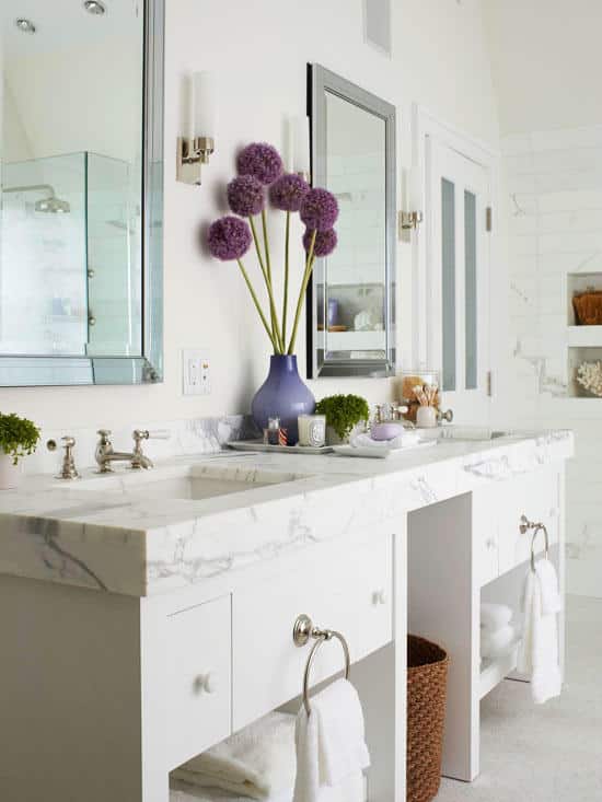 bathroom cabinet decor ideas