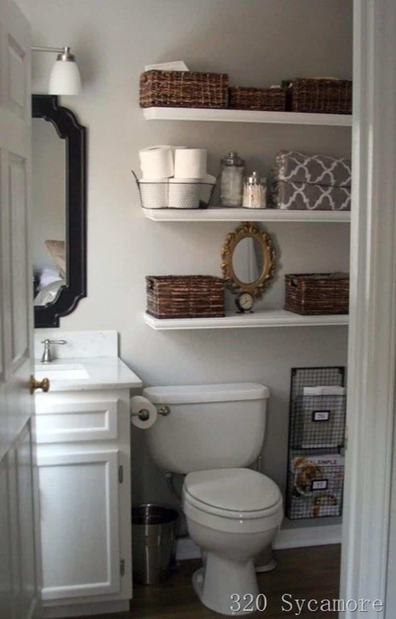 tiny half bathroom ideas