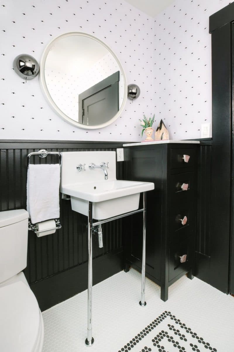 easy clean clutter half bathroom ideas