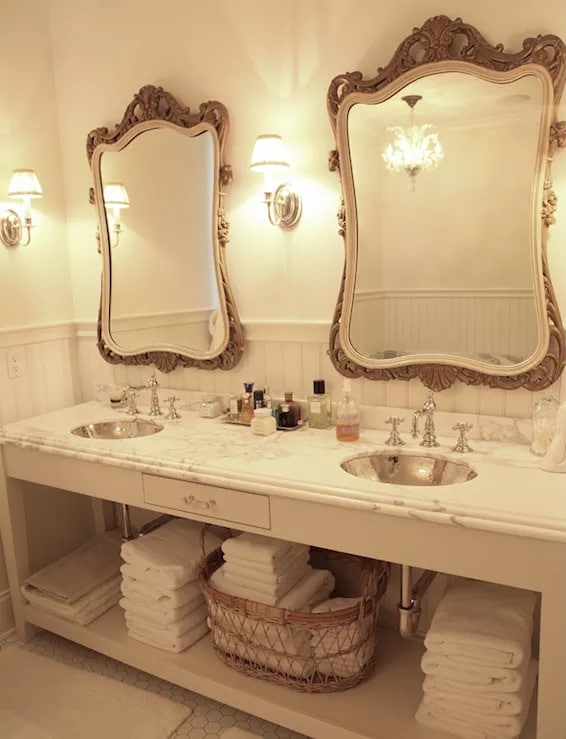 bathroom mirror ideas for double vanity