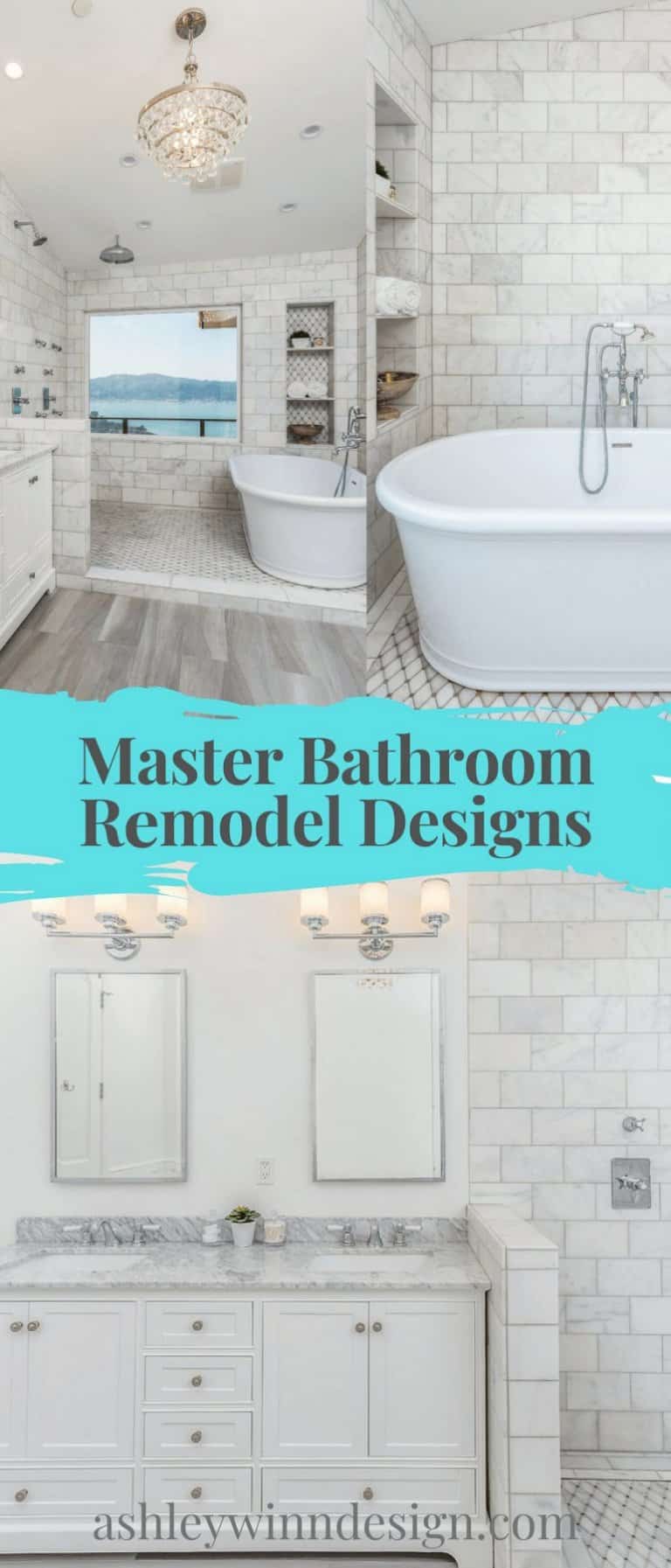 30+ Impressive Master Bathroom Remodel Ideas : Before & After Images