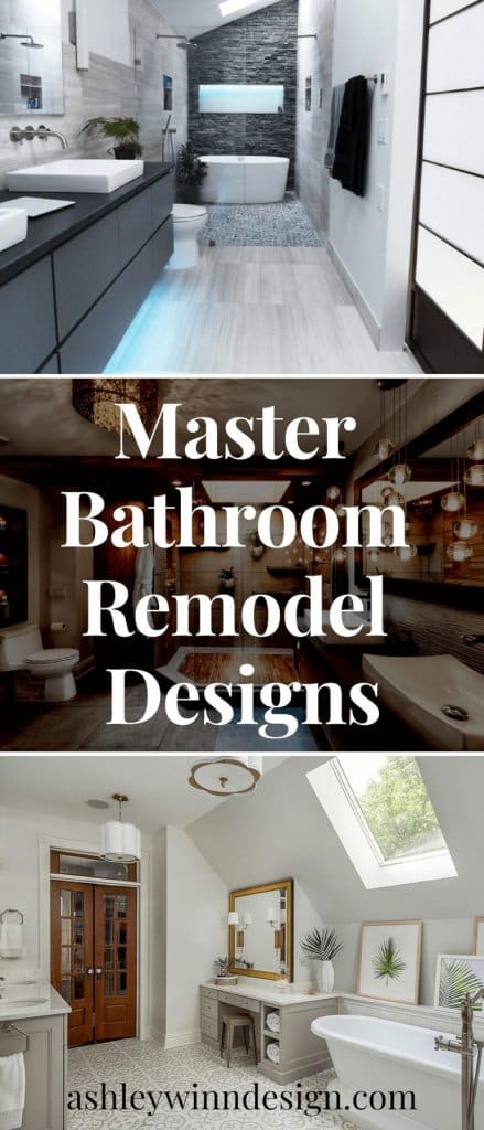 30+ Impressive Master Bathroom Remodel Ideas : Before & After Images
