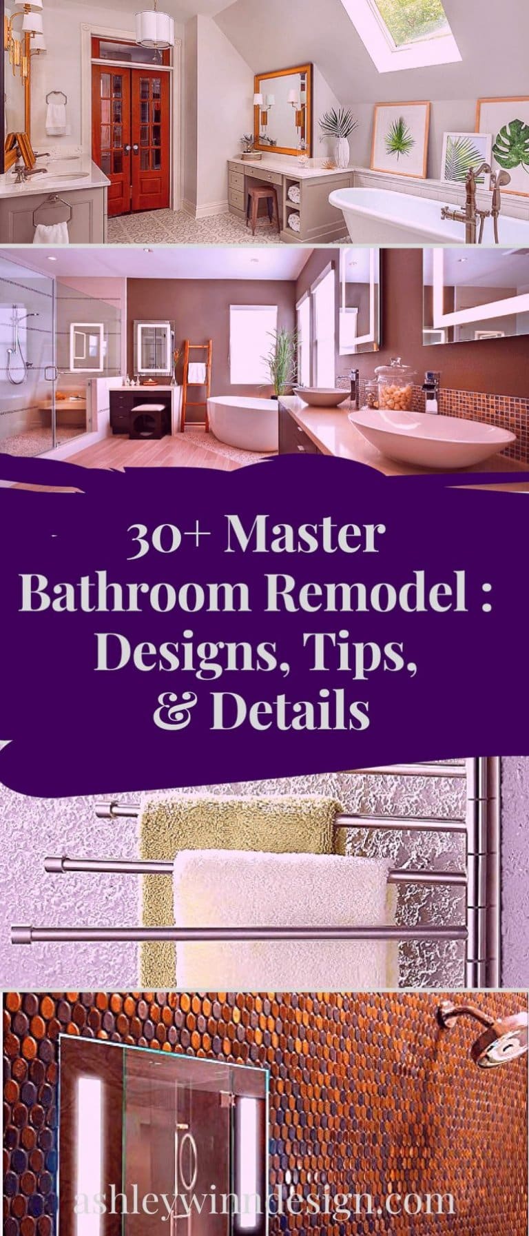 30+ Impressive Master Bathroom Remodel Ideas Before & After Images