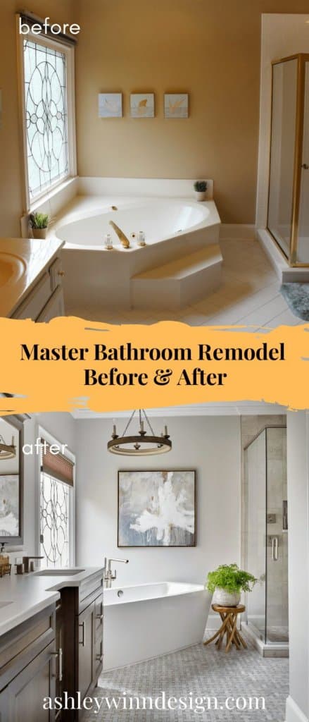 30+ Impressive Master Bathroom Remodel Ideas : Before & After Images