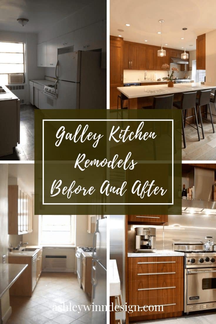 galley kitchen remodel before and after