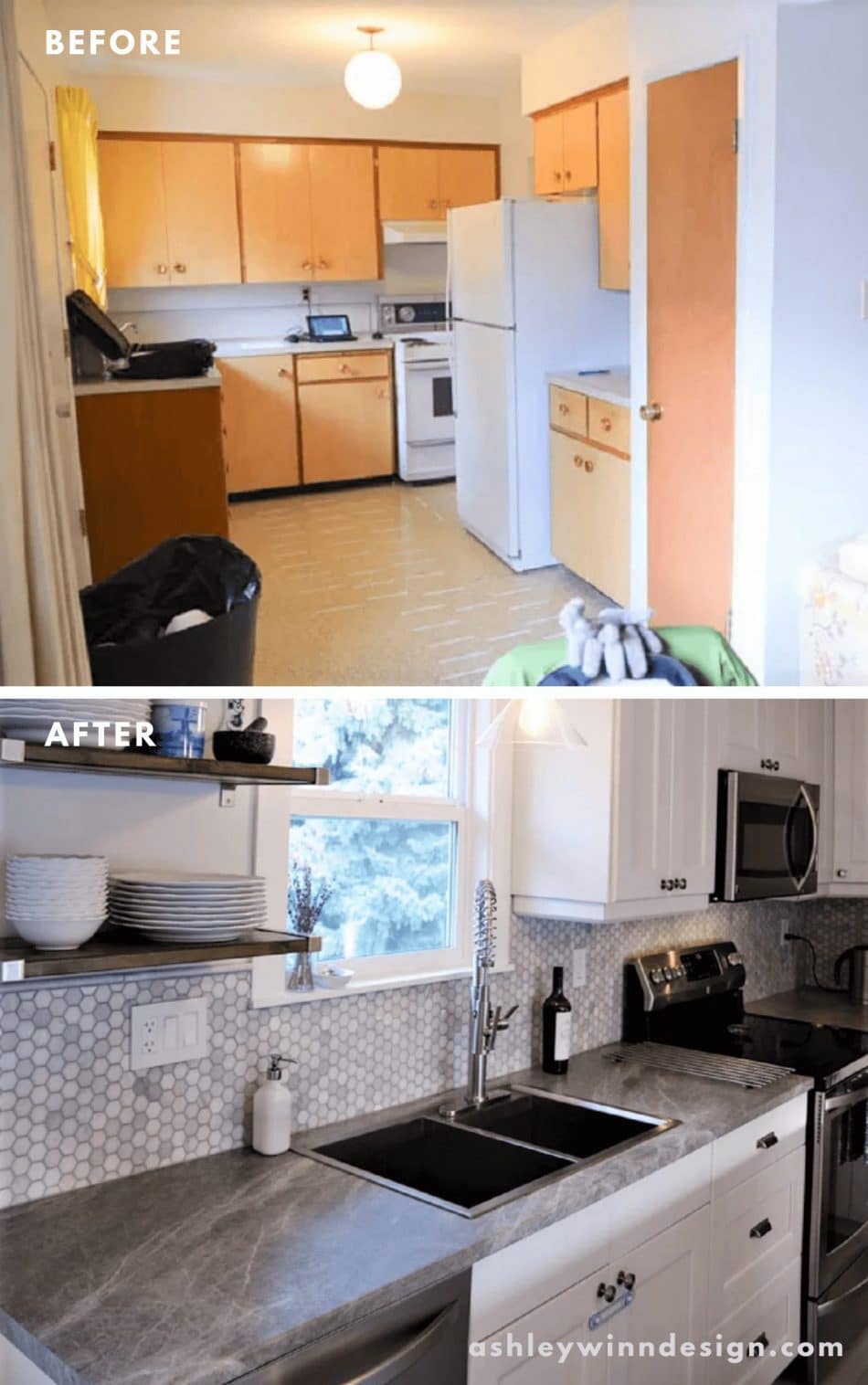 kitchen remodel before and after