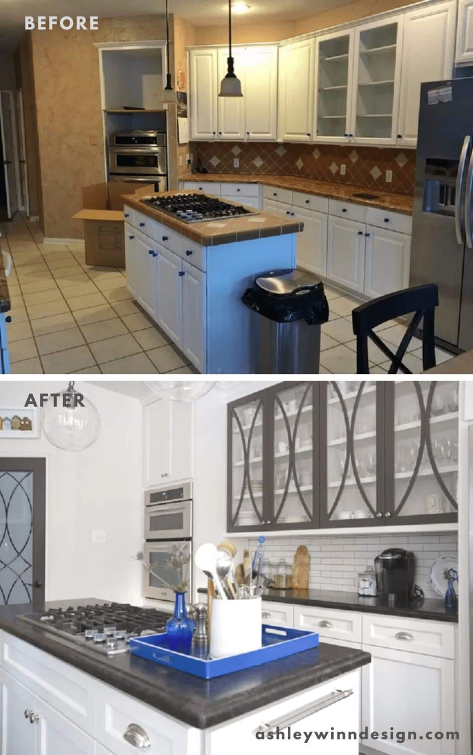 kitchen renovation before and after