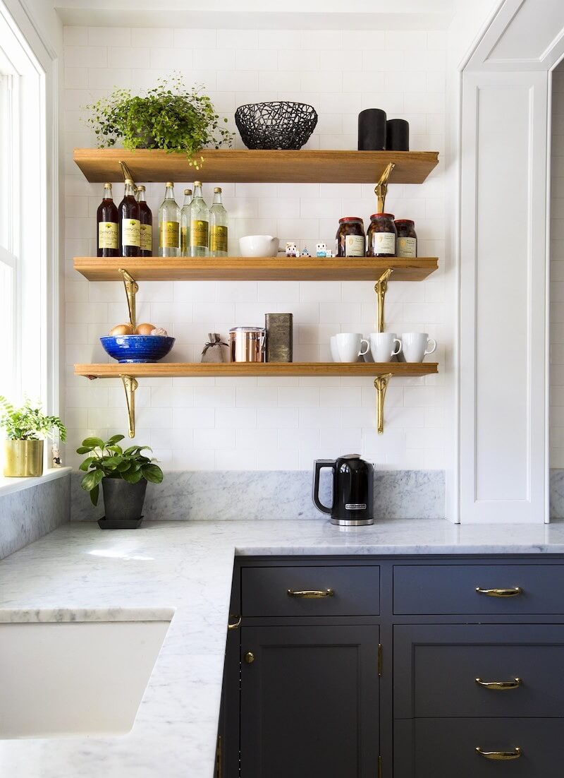 shelves for kitchen makeovers