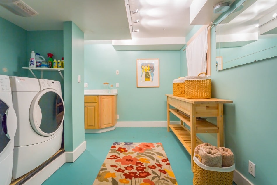 basement laundry rooms