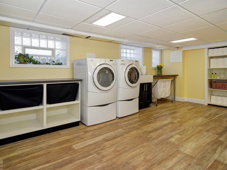 basement laundry room design
