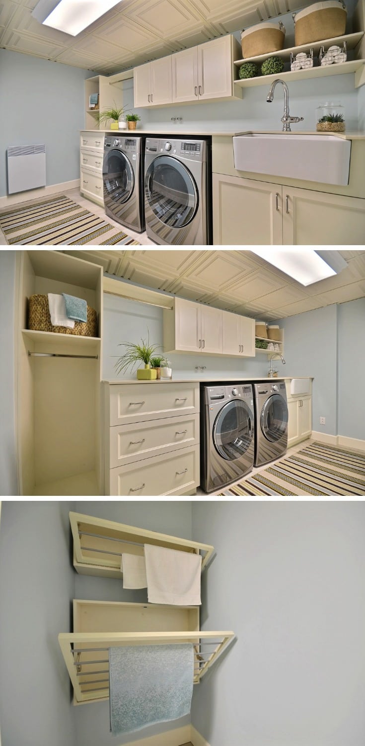 basement laundry room remodel