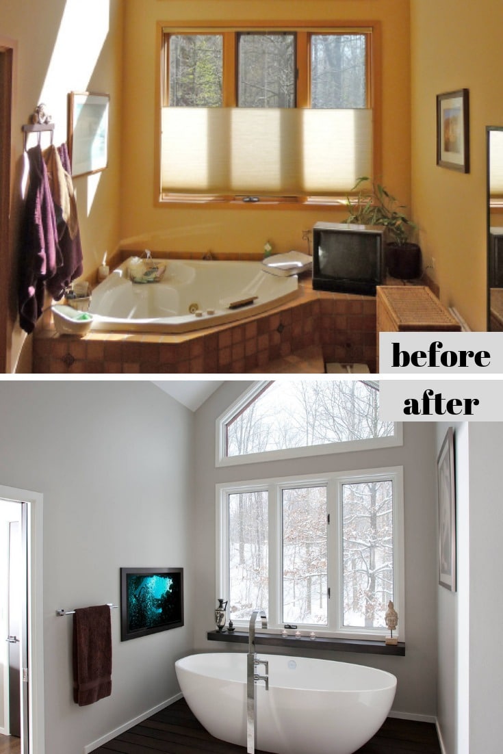 bathroom remodel before and after