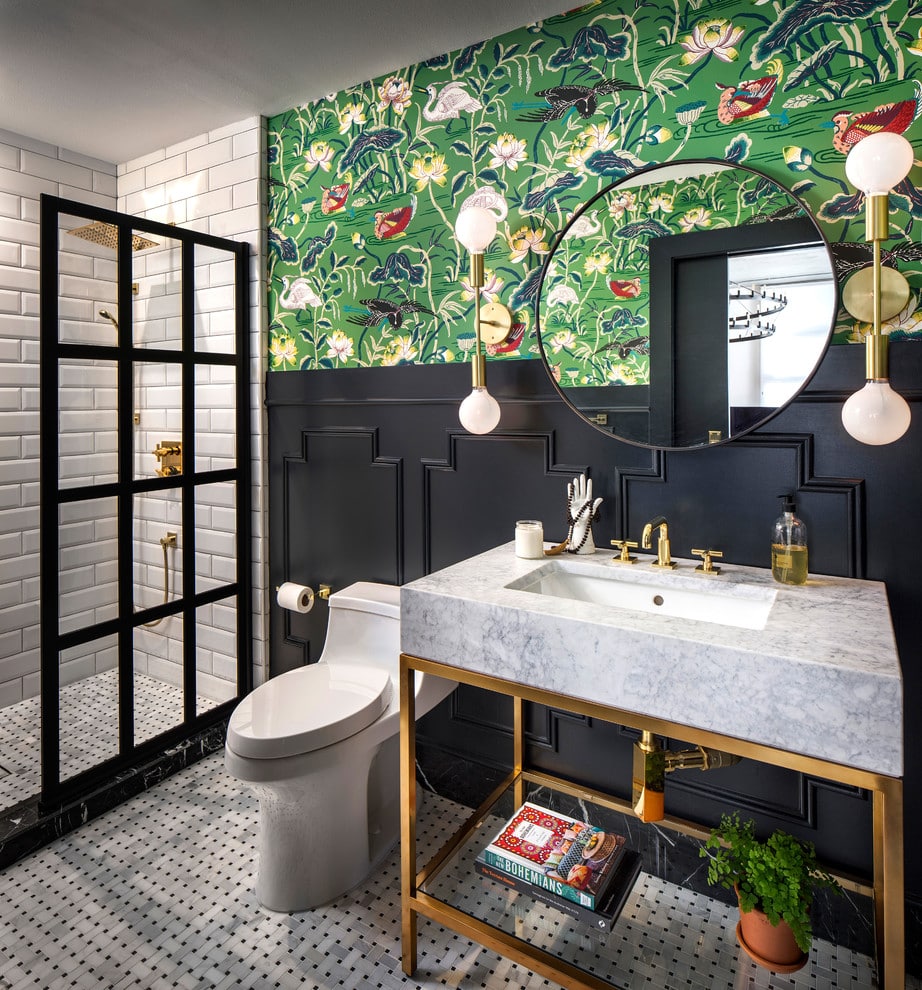 Eclectic Style Bathroom Remodel 