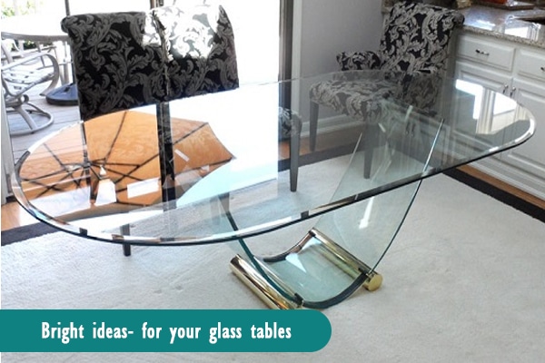 glass sofa table decor