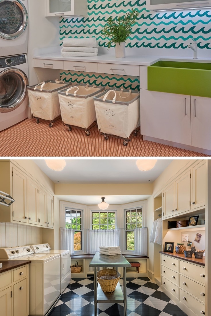 laundry bench on 37 Clever Laundry Room Remodel Ideas And Designs Home Decor