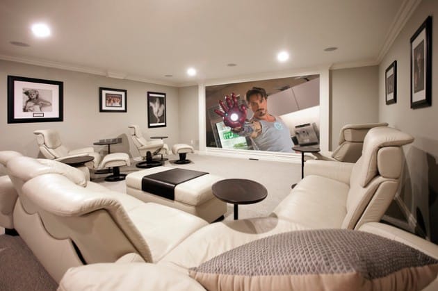 tiered home theater seating