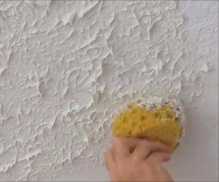 sponge for ceiling texture