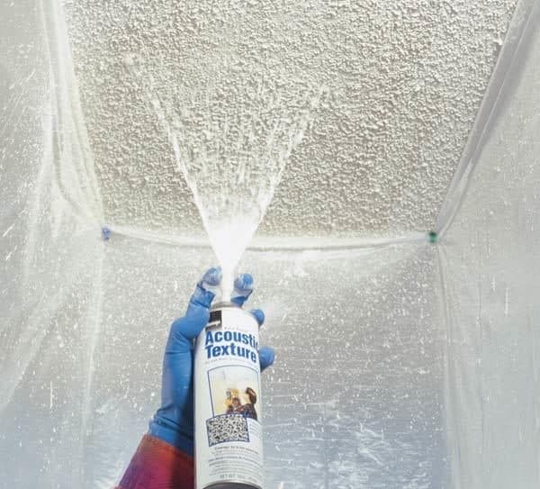 how to spray texture a ceiling