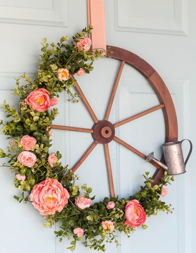 romantic country decor wreath