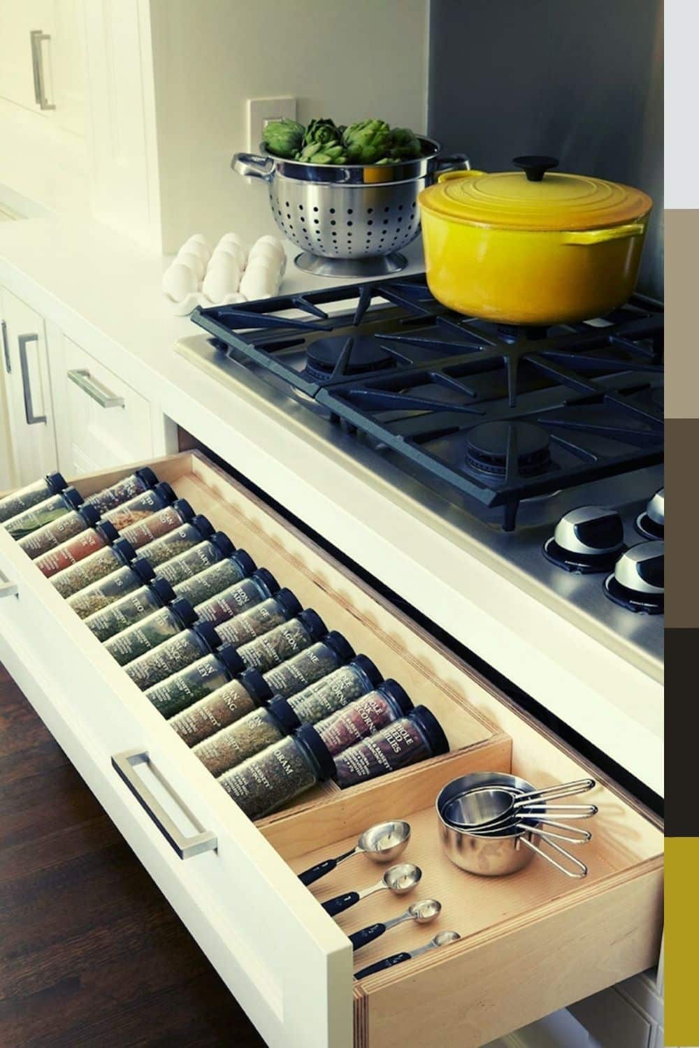 modern spice rack drawer