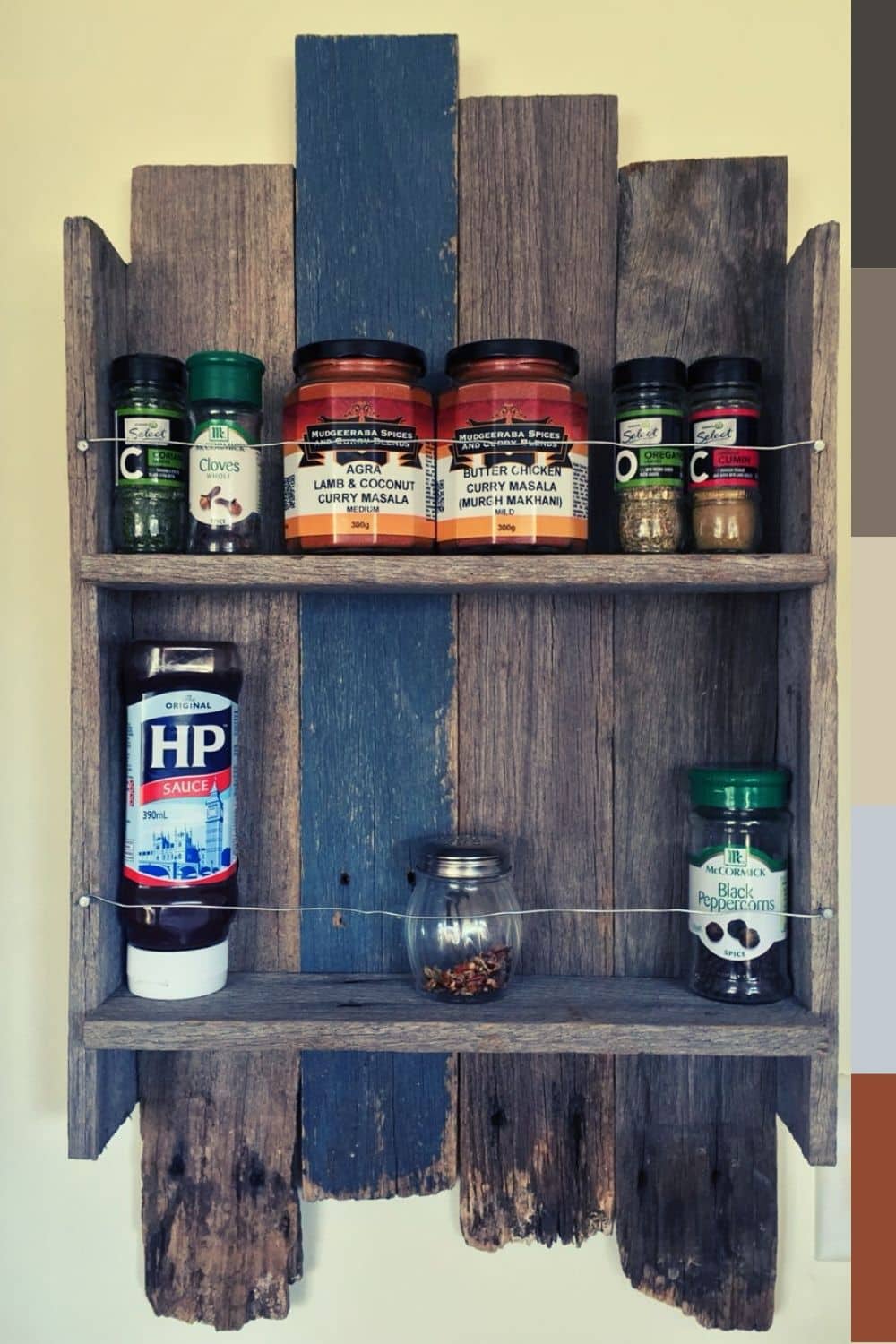 rustic kitchen spice rack ideas for traditional homes
