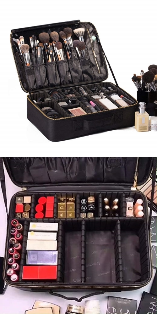 plain makeup travel case
