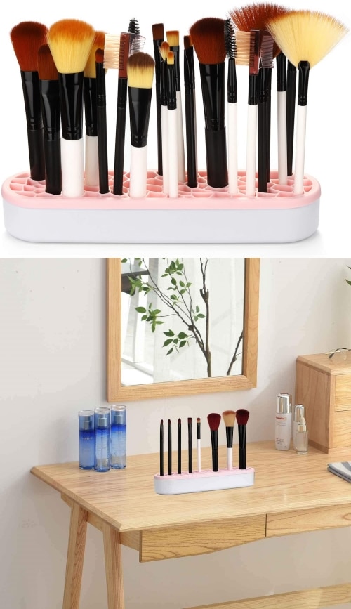 silicone brush holder