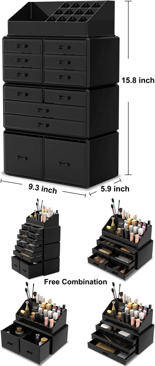 stackable makeup drawer