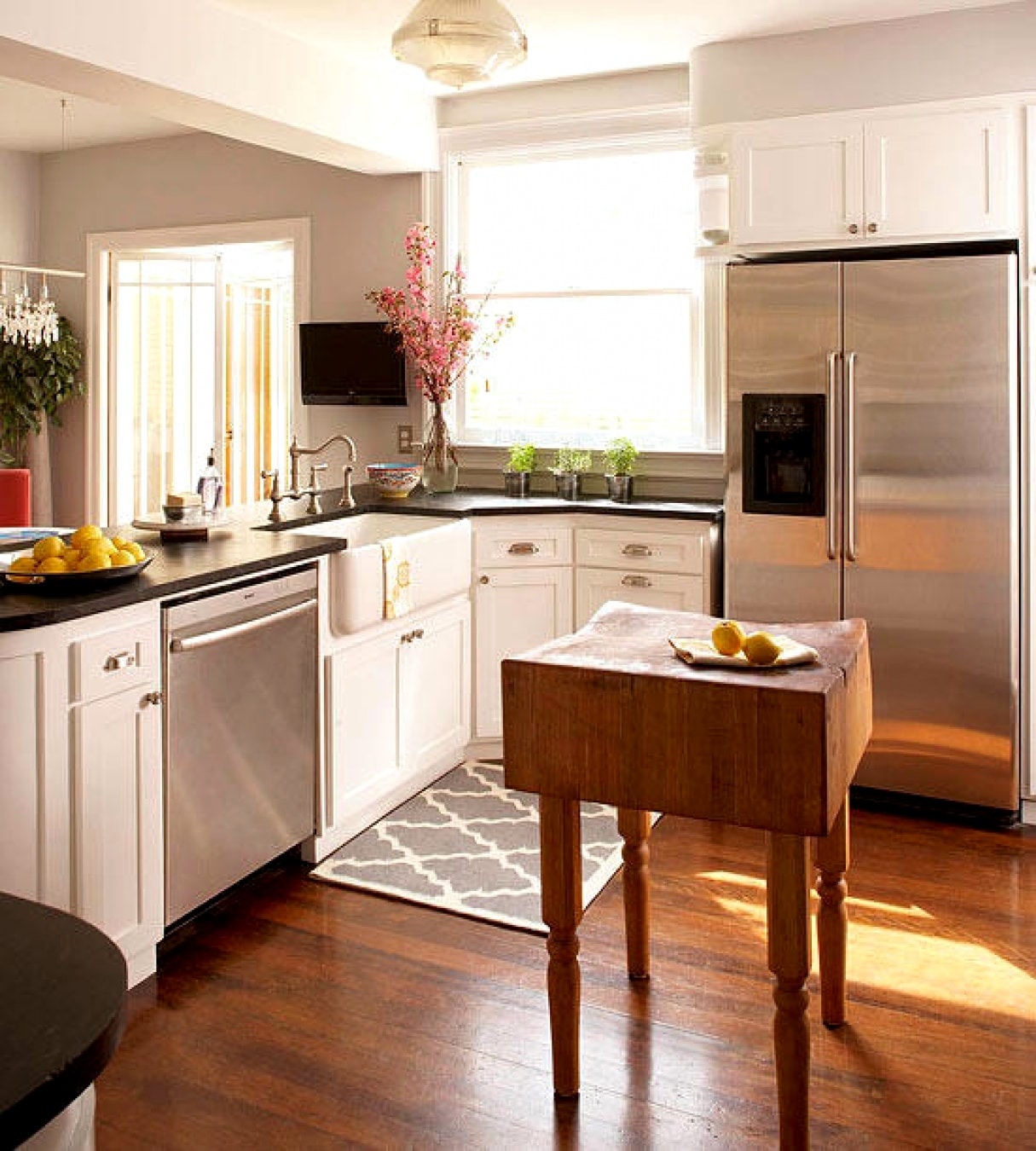 small kitchen with island