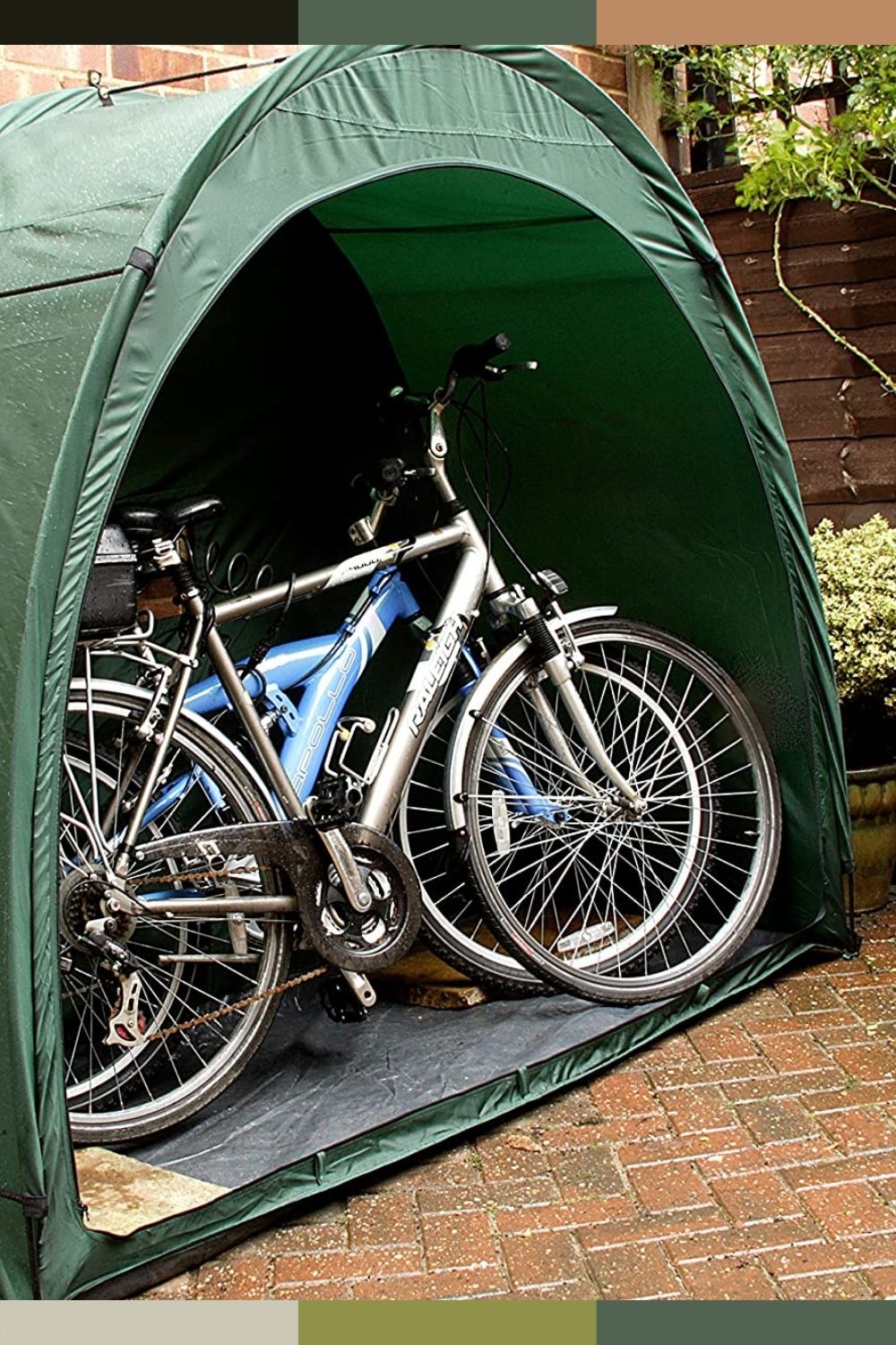 outdoor tent bike storage