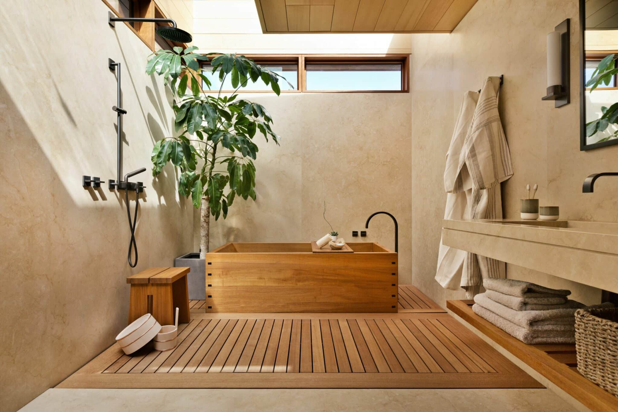 29 Fascinating Japanese Bathroom Ideas And Reasons Why People Like It   Japanese Style Baths 