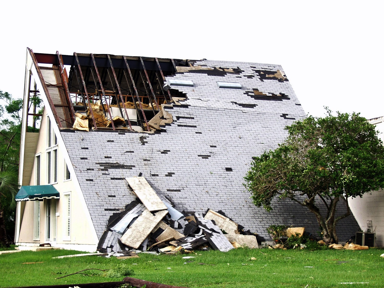 wind damage to roof