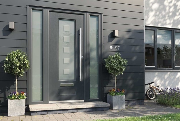 what is a composite door made of