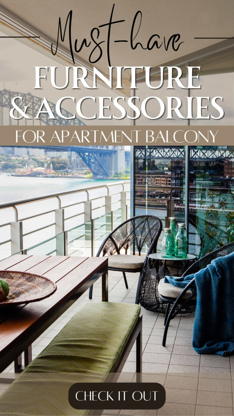 Must-have Furniture & Accessories for Apartment Balcony - Home Decor