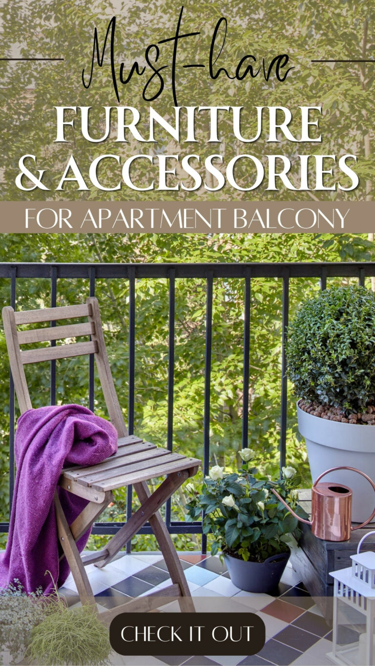 Must-have Furniture & Accessories for Apartment Balcony - Home Decor
