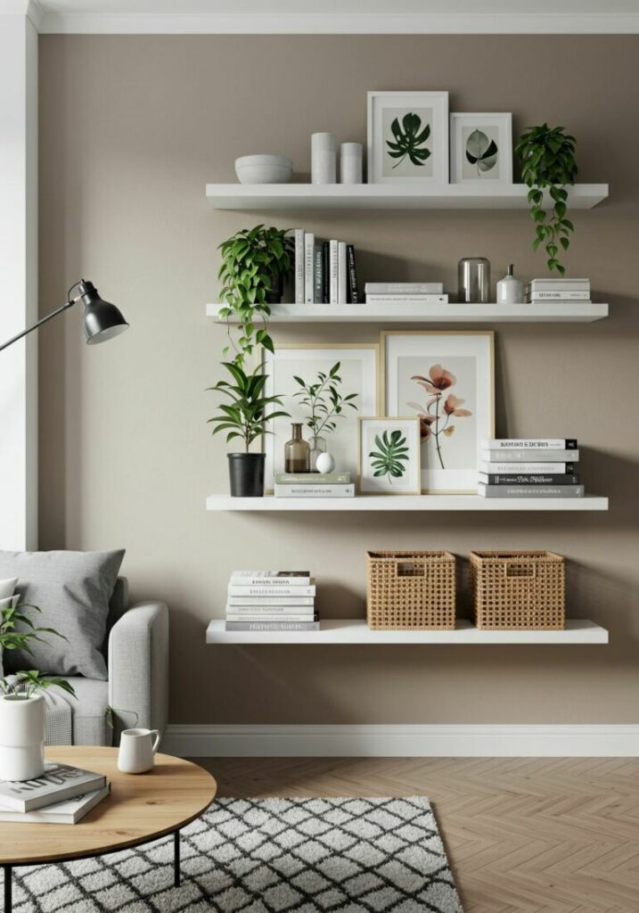 Space-Saving Shelf Decor Ideas