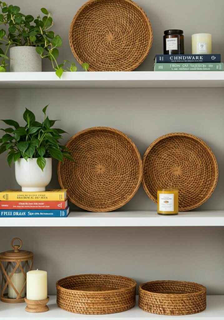 Decorative Trays for Shelf Styling