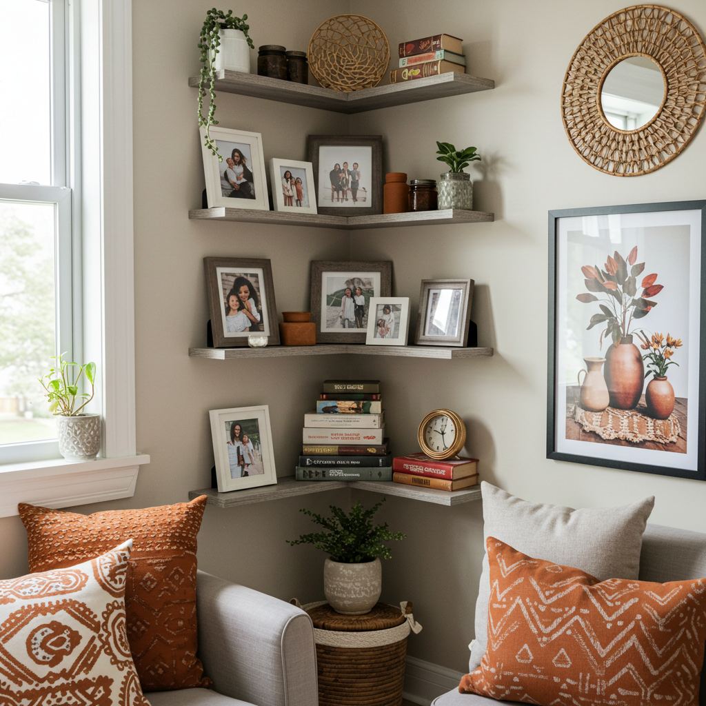 Styling Small Space Shelves