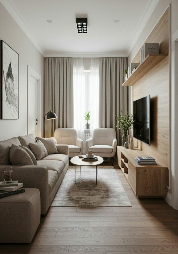 How to Arrange Furniture in a Narrow Living Room