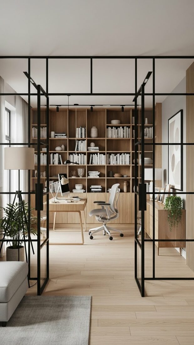 45 Glass Partition Walls for Larger, Brighter, & More Intentional Home