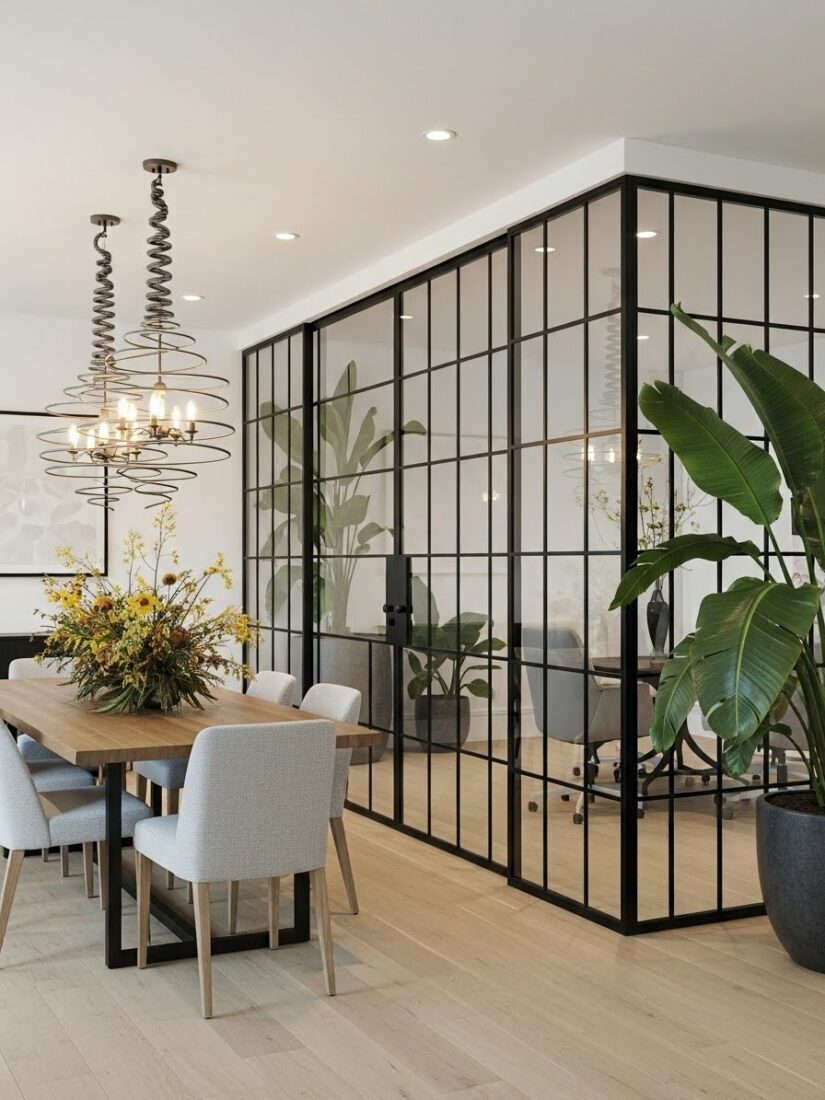 45 Glass Partition Walls for Larger, Brighter, & More Intentional Home