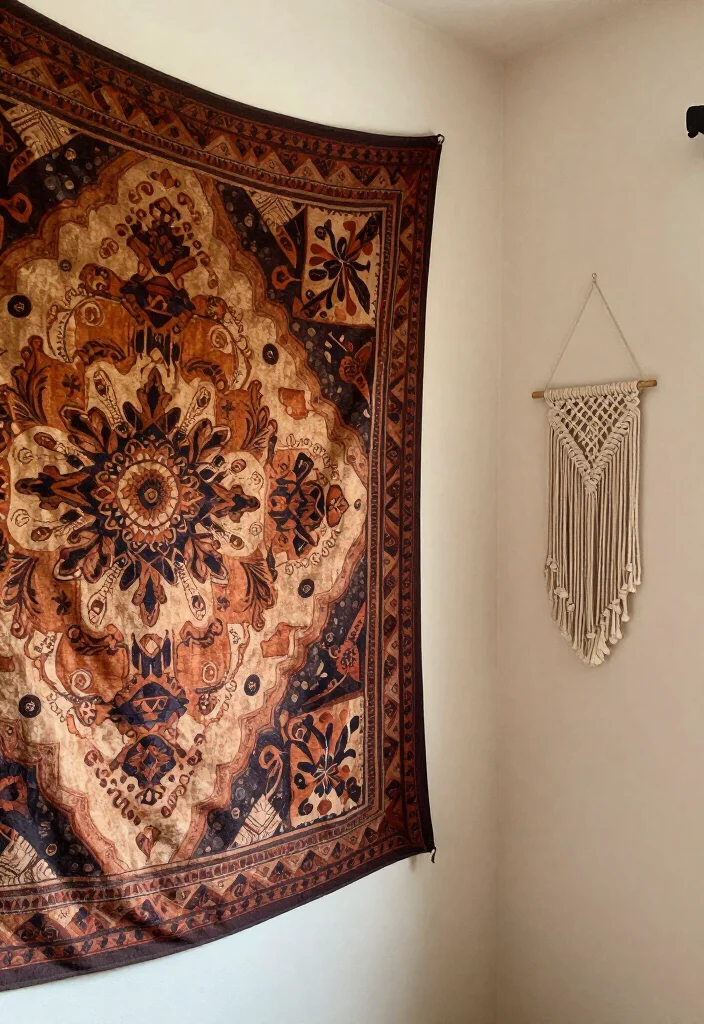 17 Artistic Corner Wall Ideas That Will Inspire Your Inner Designer - 13. Wall Tapestries 1