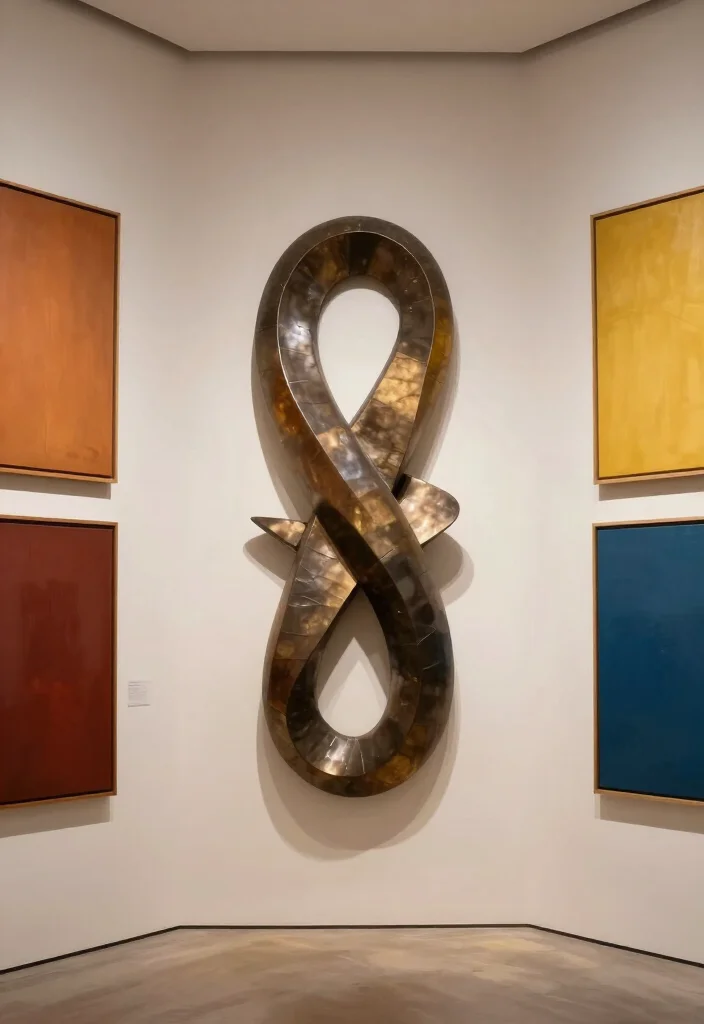 17 Artistic Corner Wall Ideas That Will Inspire Your Inner Designer - 15. Sculptural Wall Art 1